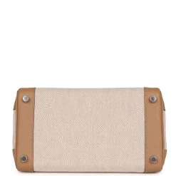Hermès Hermes Birkin 25 Toile H And Chai Swift Palladium Hardware -Online Bag Store H B 231101 3 06