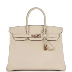 Hermès Hermes Birkin 35 Craie Epsom Gold Hardware