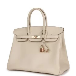 Hermès Hermes Birkin 35 Craie Epsom Gold Hardware -Online Bag Store H B 231102 5 03