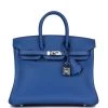 Hermès Hermes Birkin 25 Bleu France Swift Palladium Hardware -Online Bag Store H B 231117 2 HC 01