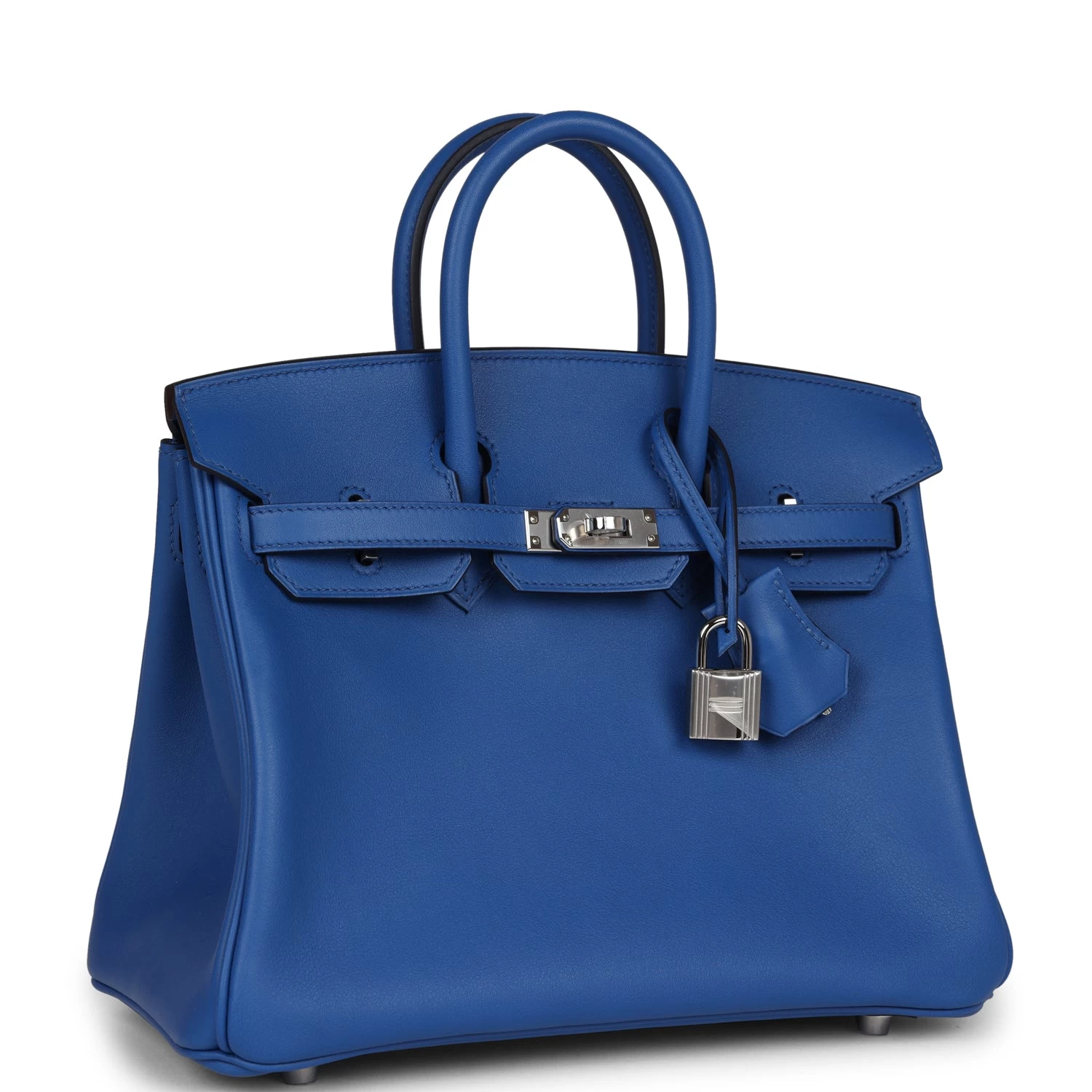 Hermès Hermes Birkin 25 Bleu France Swift Palladium Hardware 4 Hermès Hermes Birkin 25 Bleu France Swift Palladium Hardware - Image 2