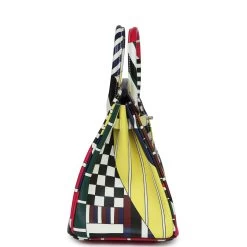 Hermès Hermes "One Two Three And Away We Go" Birkin 25 Multicolor Swift Palladium Hardware 13 Hermès Hermes "One Two Three And Away We Go" Birkin 25 Multicolor Swift Palladium Hardware -Online Bag Store H B 231127 1 04