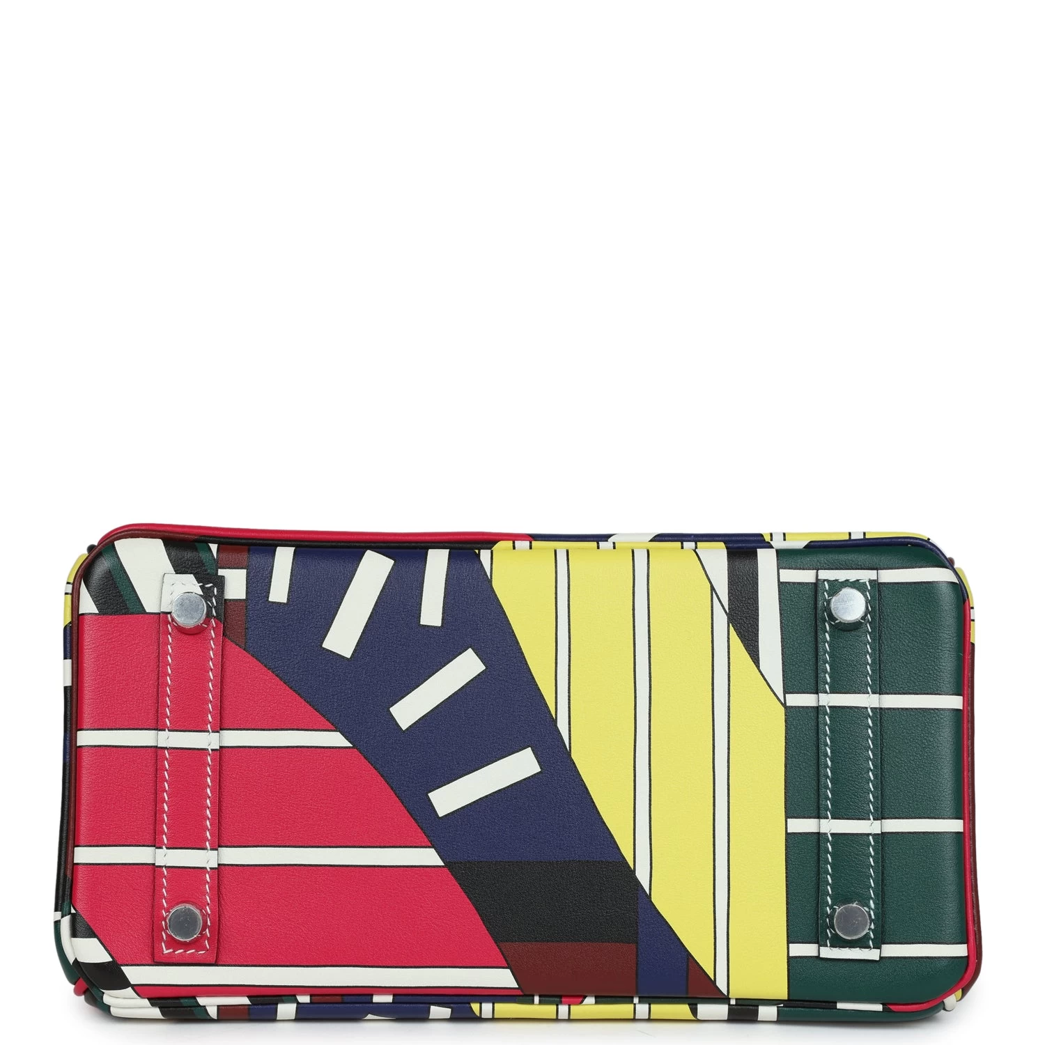 Hermès Hermes "One Two Three And Away We Go" Birkin 25 Multicolor Swift Palladium Hardware 8 Hermès Hermes "One Two Three And Away We Go" Birkin 25 Multicolor Swift Palladium Hardware - Image 6
