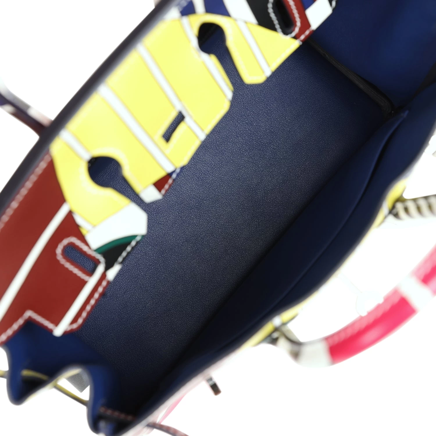 Hermès Hermes "One Two Three And Away We Go" Birkin 25 Multicolor Swift Palladium Hardware 10 Hermès Hermes "One Two Three And Away We Go" Birkin 25 Multicolor Swift Palladium Hardware - Image 8