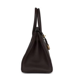 Hermès Hermes Birkin 30 Ebene Togo Gold Hardware -Online Bag Store H B 231214 2 04