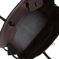 Hermès Hermes Birkin 30 Ebene Togo Gold Hardware -Online Bag Store H B 231214 2 09