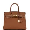 Hermès Hermes Birkin 30 Gold Togo Gold Hardware -Online Bag Store H B 231219 3 01