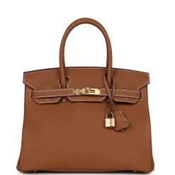 Hermès Hermes Birkin 30 Gold Togo Gold Hardware