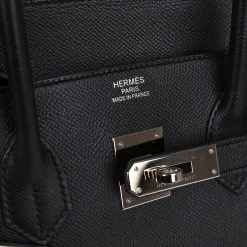 Hermès Pre-owned Hermes Birkin 35 Black Epsom Palladium Hardware -Online Bag Store H B 231226 1 18