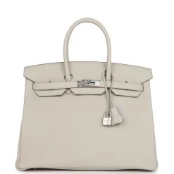 Hermès Hermes Birkin 35 Beton Togo Palladium Hardware