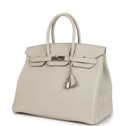 Hermès Hermes Birkin 35 Beton Togo Palladium Hardware 15 Hermès Hermes Birkin 35 Beton Togo Palladium Hardware -Online Bag Store H B 231227 5 03