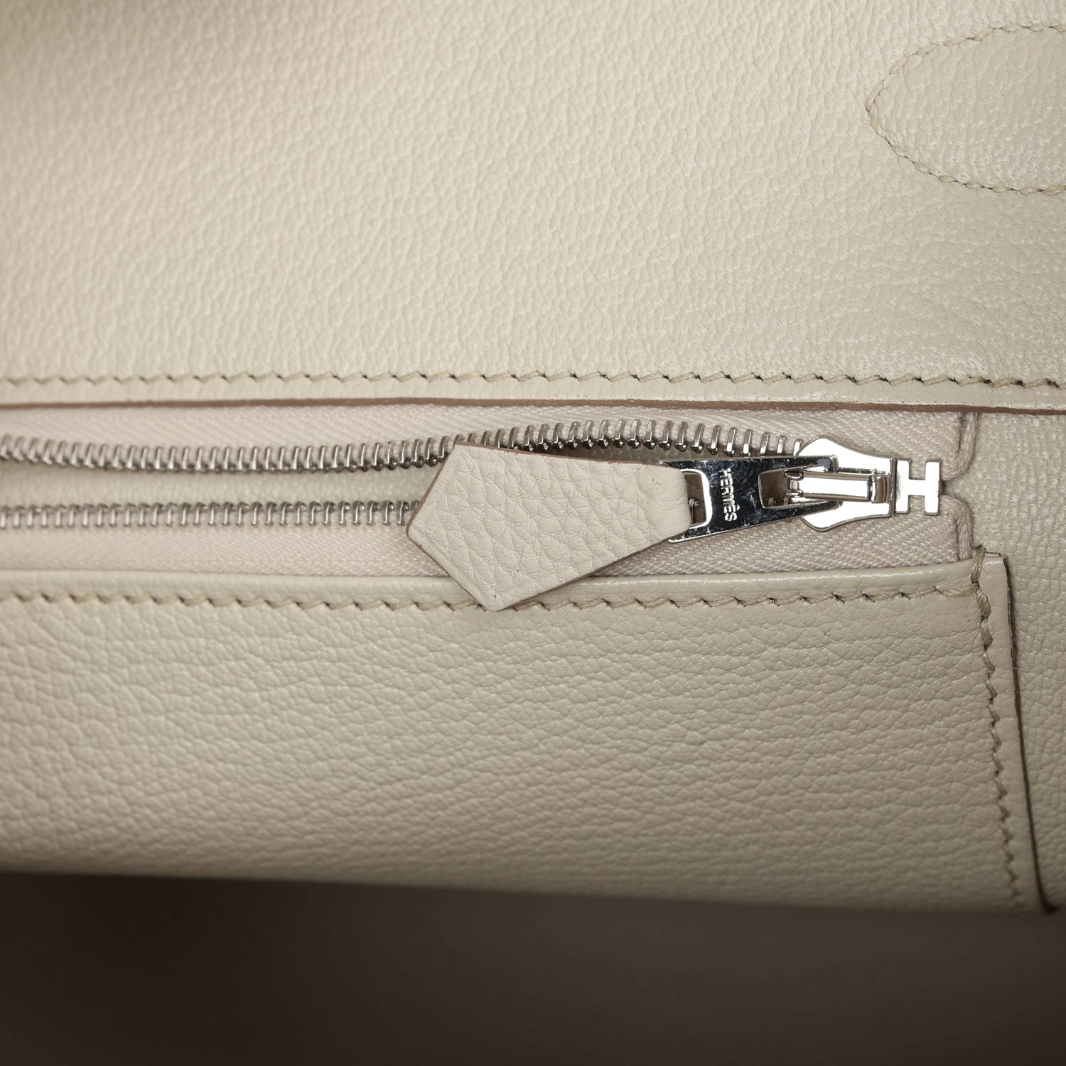 Hermès Hermes Birkin 35 Beton Togo Palladium Hardware 11 Hermès Hermes Birkin 35 Beton Togo Palladium Hardware - Image 9