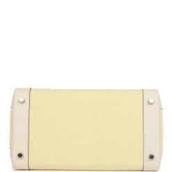 Hermès Hermes Birkin 30 Nata Swift And Jaune Poussin Toile Palladium Hardware 14 Hermès Hermes Birkin 30 Nata Swift And Jaune Poussin Toile Palladium Hardware -Online Bag Store H B 231228 4 15