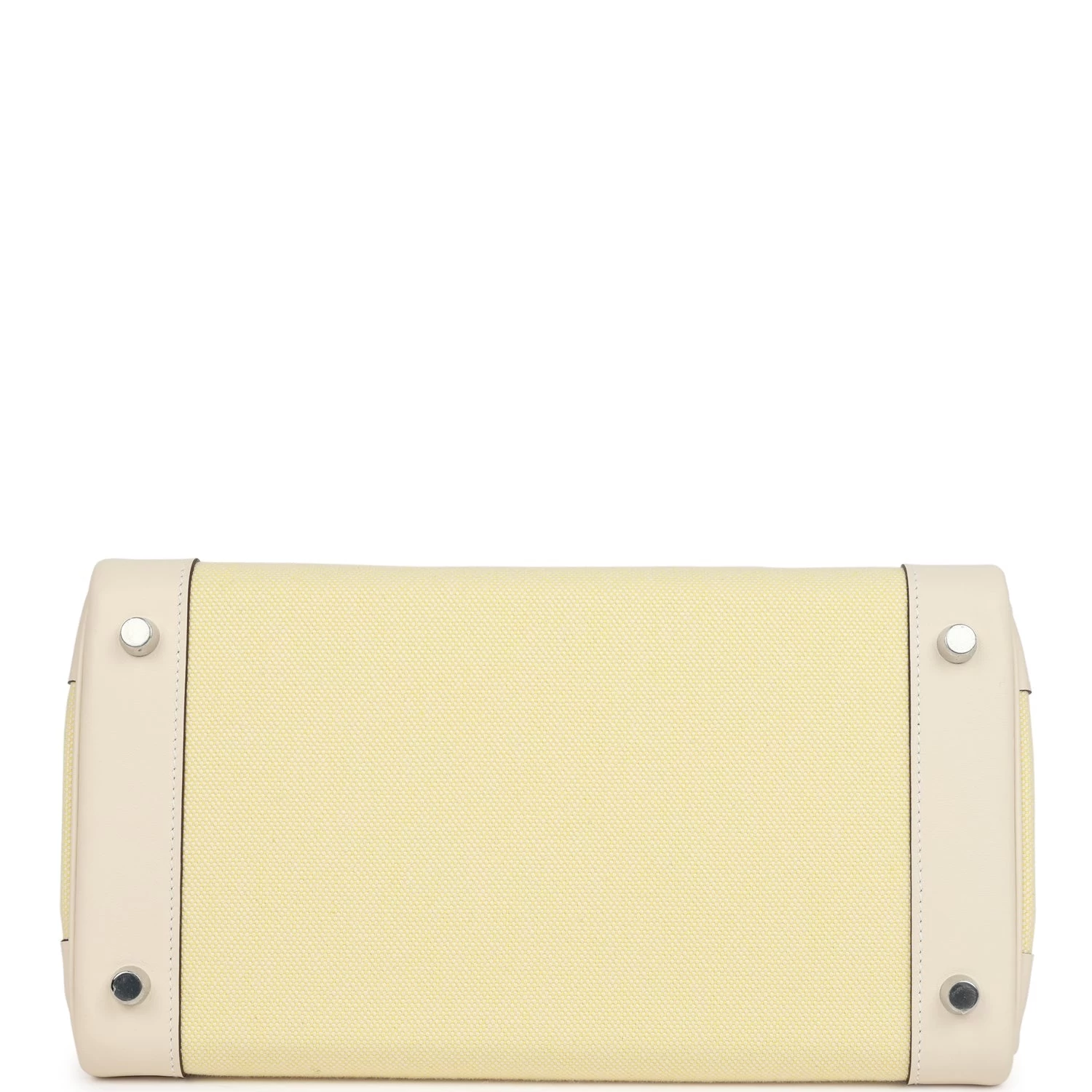 Hermès Hermes Birkin 30 Nata Swift And Jaune Poussin Toile Palladium Hardware 7 Hermès Hermes Birkin 30 Nata Swift And Jaune Poussin Toile Palladium Hardware - Image 5