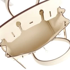 Hermès Hermes Birkin 30 Nata Swift And Jaune Poussin Toile Palladium Hardware 16 Hermès Hermes Birkin 30 Nata Swift And Jaune Poussin Toile Palladium Hardware -Online Bag Store H B 231228 4 19