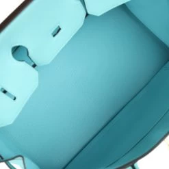 Hermès Hermes Birkin 35 Bleu Atoll Togo Gold Hardware -Online Bag Store H B 240108 4 09
