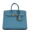 Hermès Hermes Birkin Sellier 25 Blue Jean Epsom Gold Hardware -Online Bag Store H B 240109 2 01