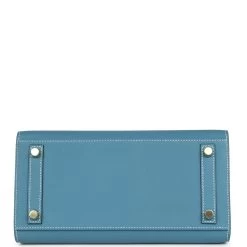 Hermès Hermes Birkin Sellier 25 Blue Jean Epsom Gold Hardware -Online Bag Store H B 240109 2 06