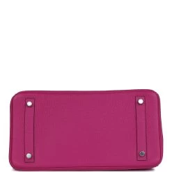 Hermès Pre-owned Hermes Birkin 30 Rose Pourpre Togo Palladium Hardware -Online Bag Store H B 240116 1 06