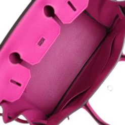 Hermès Pre-owned Hermes Birkin 30 Rose Pourpre Togo Palladium Hardware -Online Bag Store H B 240116 1 09