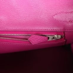 Hermès Pre-owned Hermes Birkin 30 Rose Pourpre Togo Palladium Hardware -Online Bag Store H B 240116 1 10