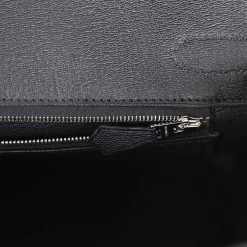 Hermès Hermes Birkin 30 Black Shiny Crocodile Niloticus Palladium Hardware -Online Bag Store H B 240117 2 DM 10