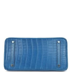 Hermès Hermes Birkin 35 Mykonos Matte Alligator Palladium Hardware -Online Bag Store H B 240123 1 06