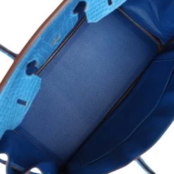 Hermès Hermes Birkin 35 Mykonos Matte Alligator Palladium Hardware -Online Bag Store H B 240123 1 09