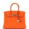 Hermès Hermes Birkin 30 Orange Minium Togo Palladium Hardware -Online Bag Store H B 240124 1 01