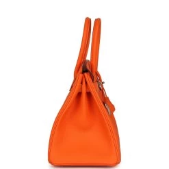 Hermès Hermes Birkin 30 Orange Minium Togo Palladium Hardware -Online Bag Store H B 240124 1 04
