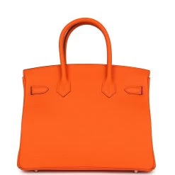 Hermès Hermes Birkin 30 Orange Minium Togo Palladium Hardware -Online Bag Store H B 240124 1 05
