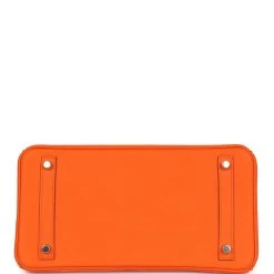 Hermès Hermes Birkin 30 Orange Minium Togo Palladium Hardware -Online Bag Store H B 240124 1 06