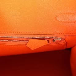 Hermès Hermes Birkin 30 Orange Minium Togo Palladium Hardware -Online Bag Store H B 240124 1 10