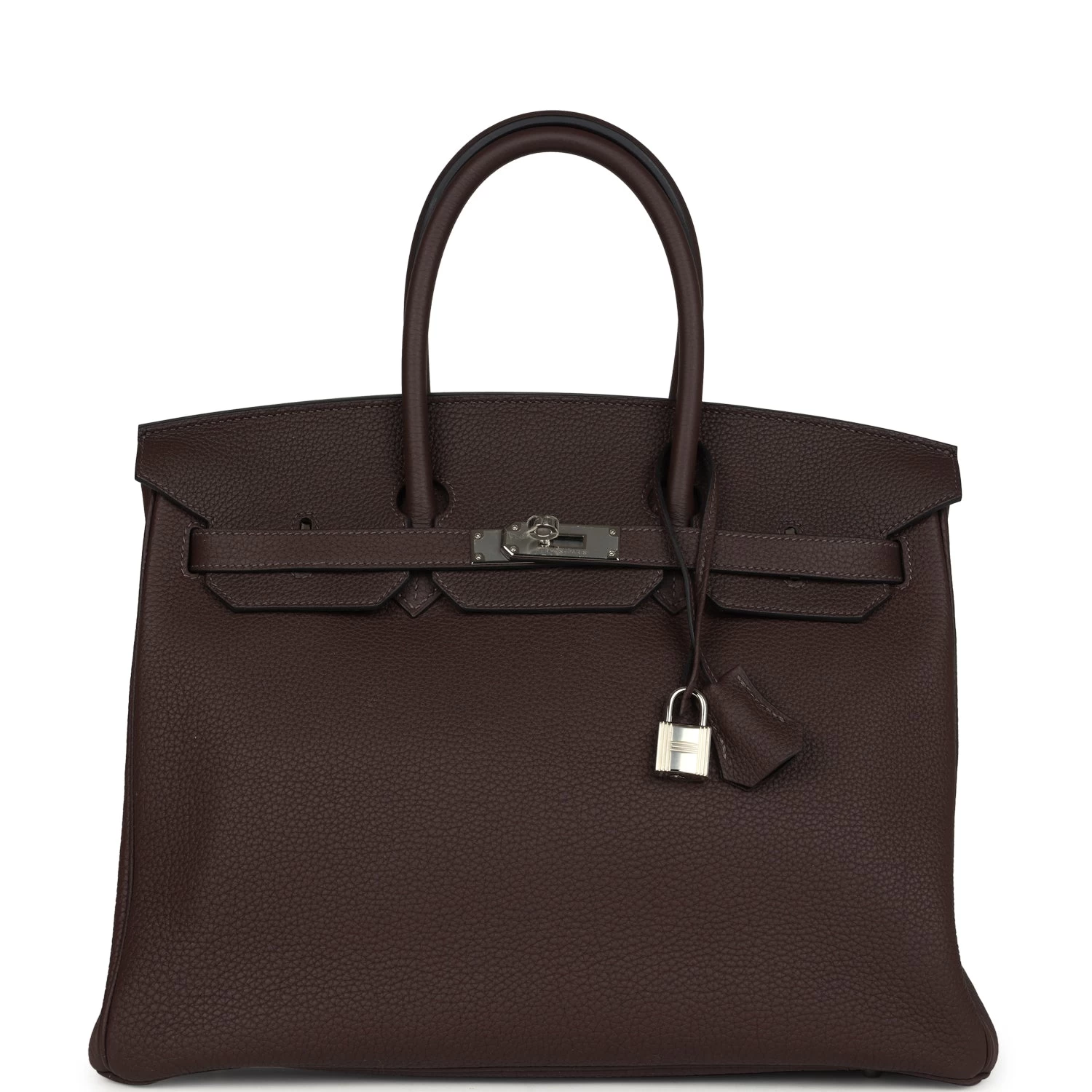 Hermès Hermes Birkin 35 Chocolate Togo Palladium Hardware 3 Hermès Hermes Birkin 35 Chocolate Togo Palladium Hardware