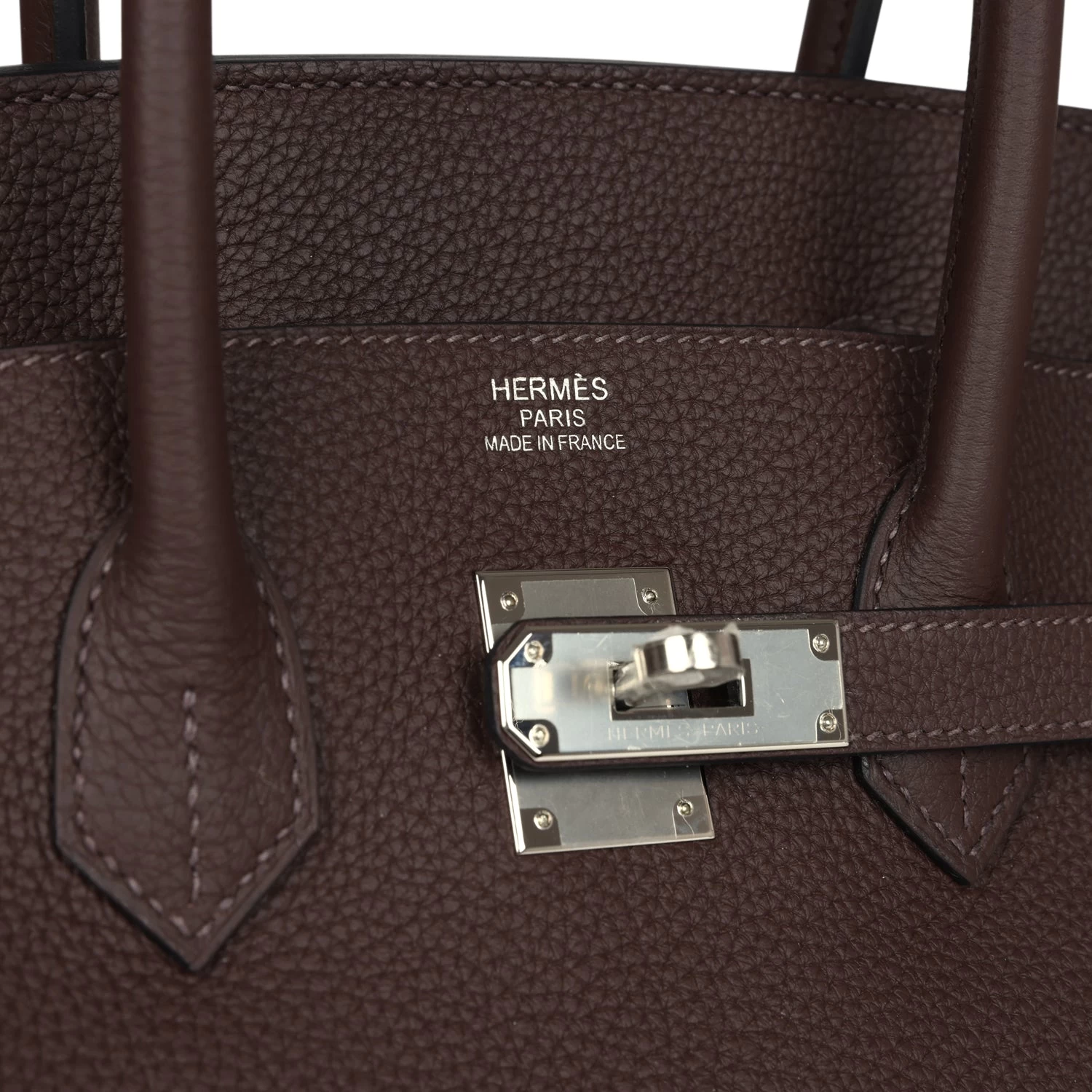 Hermès Hermes Birkin 35 Chocolate Togo Palladium Hardware 9 Hermès Hermes Birkin 35 Chocolate Togo Palladium Hardware - Image 7