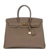 Hermès Pre-owned Hermes Birkin 35 Etoupe Togo Gold Hardware -Online Bag Store H B 240129 5 YL 01