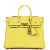 Hermès Hermes Special Order (HSS) Birkin 25 Limoncello Verso Togo Rose Gold Hardware 1 Hermès Hermes Special Order (HSS) Birkin 25 Limoncello Verso Togo Rose Gold Hardware -Online Bag Store H B 240130 3 01