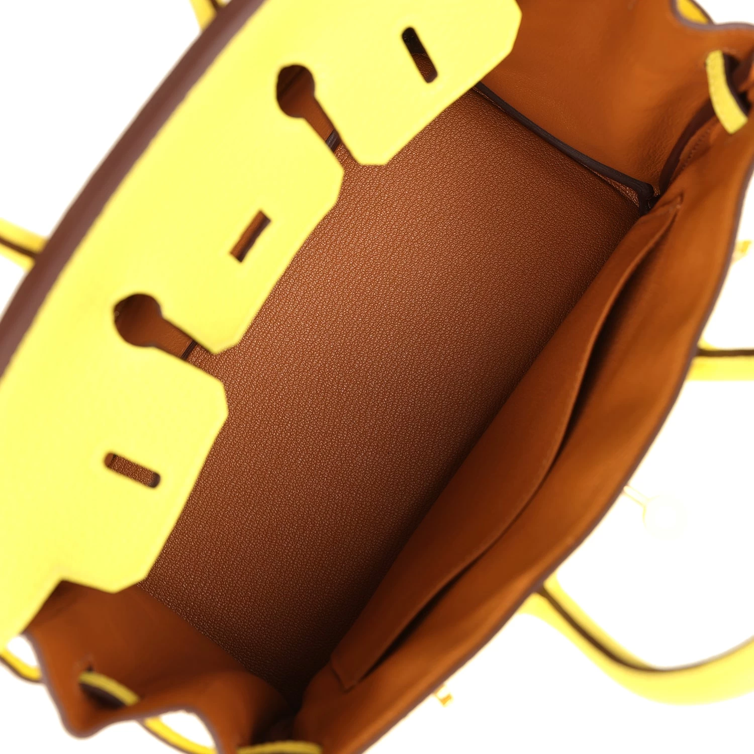 Hermès Hermes Special Order (HSS) Birkin 25 Limoncello Verso Togo Rose Gold Hardware 10 Hermès Hermes Special Order (HSS) Birkin 25 Limoncello Verso Togo Rose Gold Hardware - Image 8