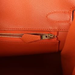 Hermès Hermes Birkin 30 Orange Togo Gold Hardware -Online Bag Store H B 240130 4 10
