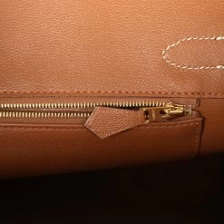 Hermès Pre-owned Hermes Special Order (HSS) Birkin 30 Craie And Gold Togo Brushed Gold Hardware -Online Bag Store H B 240201 4 JG 10