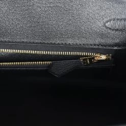 Hermès Hermes Birkin 25 Black Shiny Niloticus Crocodile Gold Hardware -Online Bag Store H B 240205 4 10