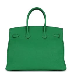 Hermès Pre-owned Hermes Birkin 35 Bambou Togo Gold Hardware -Online Bag Store H B 240208 1 05