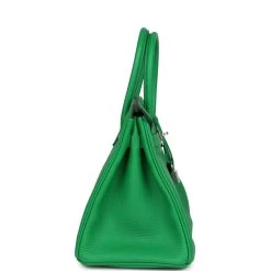 Hermès Pre-owned Hermes Birkin 30 Bambou Clemence Palladium Hardware 13 Hermès Pre-owned Hermes Birkin 30 Bambou Clemence Palladium Hardware -Online Bag Store H B 240208 3 NB 04