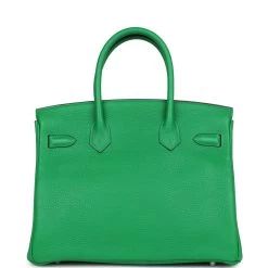 Hermès Pre-owned Hermes Birkin 30 Bambou Clemence Palladium Hardware 14 Hermès Pre-owned Hermes Birkin 30 Bambou Clemence Palladium Hardware -Online Bag Store H B 240208 3 NB 05