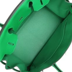 Hermès Pre-owned Hermes Birkin 30 Bambou Clemence Palladium Hardware 18 Hermès Pre-owned Hermes Birkin 30 Bambou Clemence Palladium Hardware -Online Bag Store H B 240208 3 NB 09