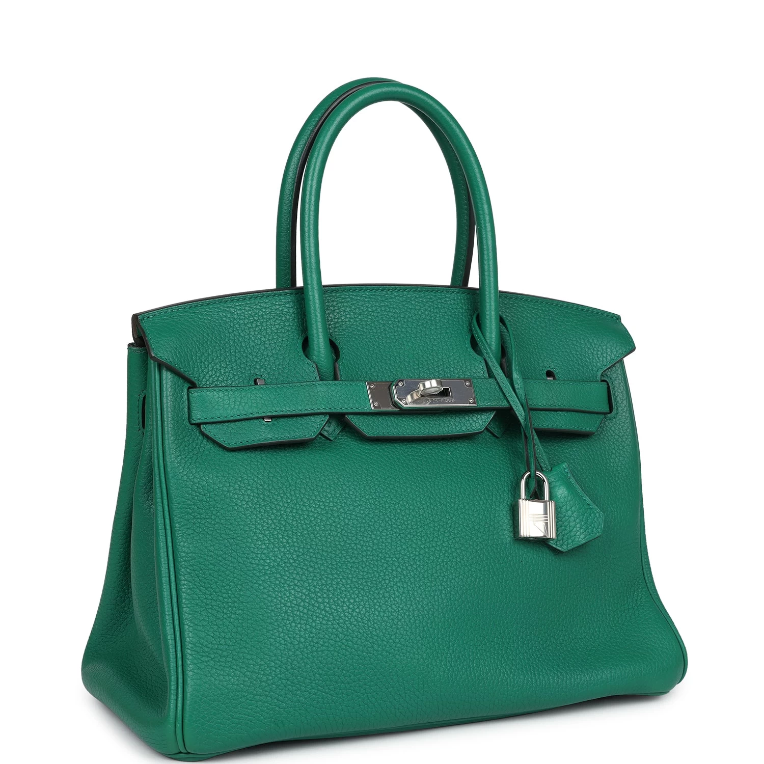 Hermès Pre-Owned Hermes Birkin 30 Vert Vertigo Clemence Palladium Hardware 4 Hermès Pre-Owned Hermes Birkin 30 Vert Vertigo Clemence Palladium Hardware - Image 2