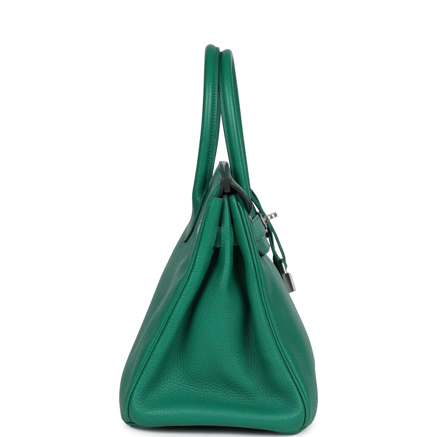 Hermès Pre-Owned Hermes Birkin 30 Vert Vertigo Clemence Palladium Hardware 5 Hermès Pre-Owned Hermes Birkin 30 Vert Vertigo Clemence Palladium Hardware - Image 3