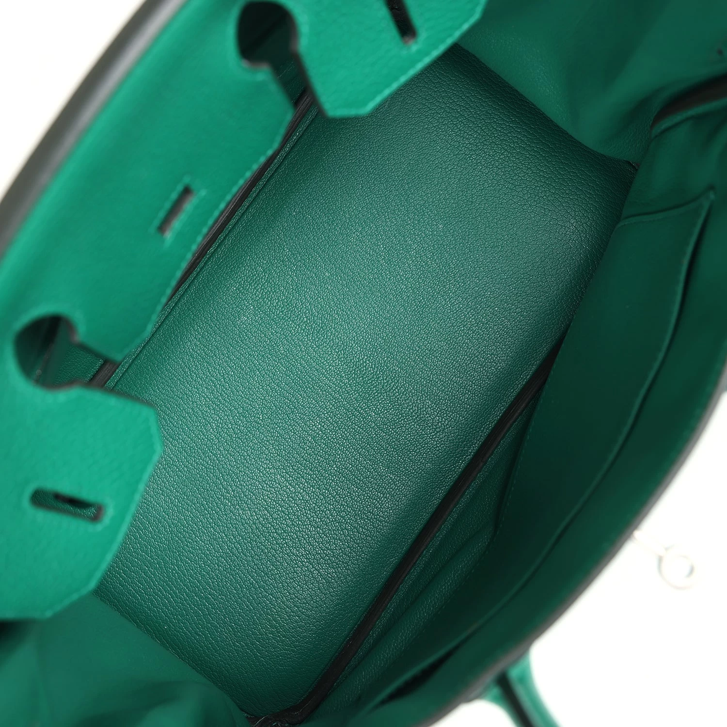 Hermès Pre-Owned Hermes Birkin 30 Vert Vertigo Clemence Palladium Hardware 10 Hermès Pre-Owned Hermes Birkin 30 Vert Vertigo Clemence Palladium Hardware - Image 8