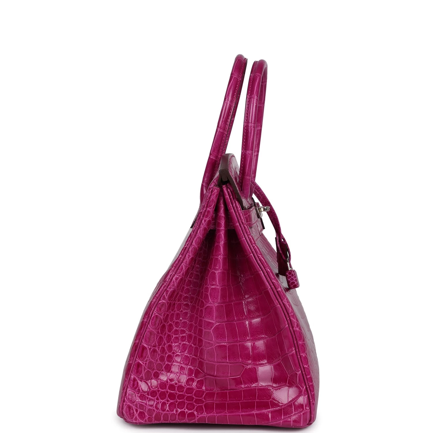 Hermès Hermes Birkin 35 Rose Sheherazade Shiny Porosus Crocodile Palladium Hardware 5 Hermès Hermes Birkin 35 Rose Sheherazade Shiny Porosus Crocodile Palladium Hardware - Image 3