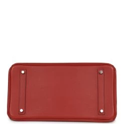 Hermès Pre-owned Hermes Birkin 35 Ghillies Brique Clemence And Evercolor Palladium Hardware -Online Bag Store H B 240220 3 SZ 06